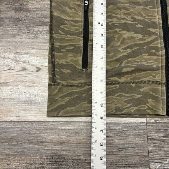 Abercrombie & Fitch Green Camouflage Mens Small Full Zip Drawstring Camo Hoodie - Picture 7 of 8